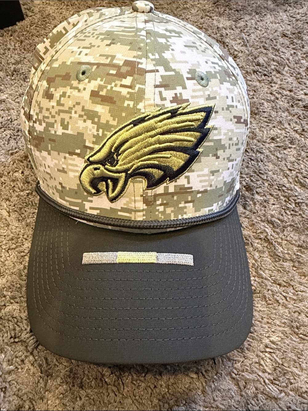 New Era Digital Camo Philadelphia Eagles Cap in Olive and Tan
